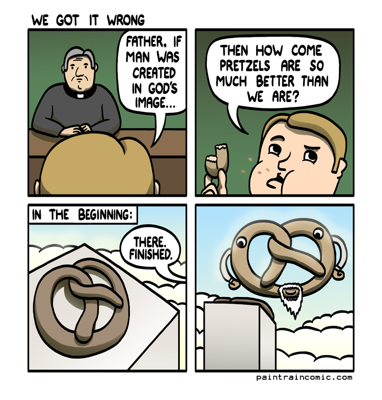 Christianity and Islam started out with only one difference: what to put on the pretzel